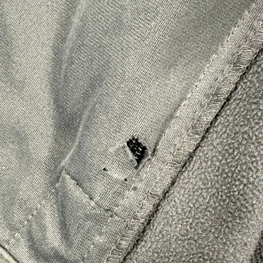 The‎ North Face Fleece Jacket Mens L Gray Full Zip Pockets Stand Collar